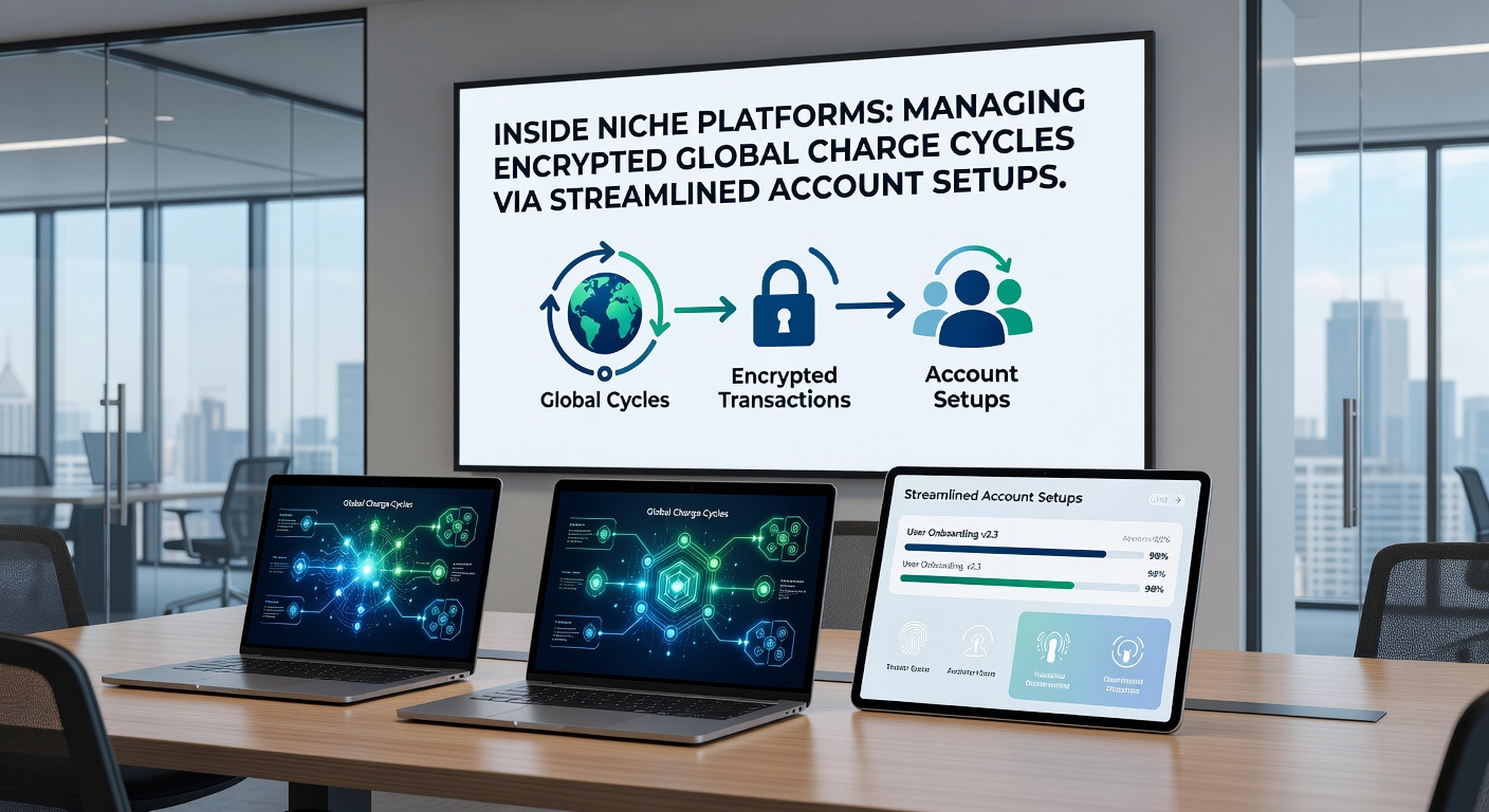 Global network diagram illustrating streamlined account setups for encrypted payments